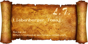 Liebenberger Tomaj névjegykártya